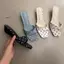 TT Phong Cách Hàn Quốc Mũi Vuông Chấm Bi Flip-Flops Nữ Mùa Hè 2026 Phong Cách Mới Nêm Mở Mũi Sandal Giày Nữ Gót Thấp