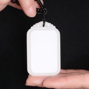 Mặt Dây Chuyền Thương Hiệu Wuwu Ngọc Trắng Cao Cấp, Phù Hợp Nam Nữ
