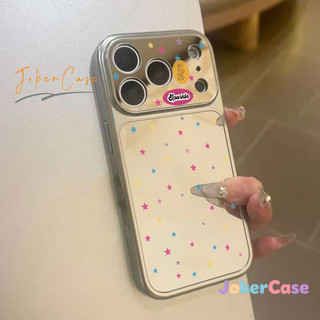 Ốp Lưng Cho IPhone 16 12 15 11 17 13 14 Pro Max 7 15 16 8 Plus XR XS MAX Ngôi sao đầy màu sắc Make Up Mirror Cover