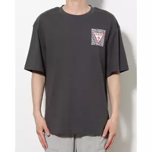 GUESS Áo Thun Nữ Tay Ngắn Logo Tam Giác, Chất Liệu Mềm Mại 200GSM