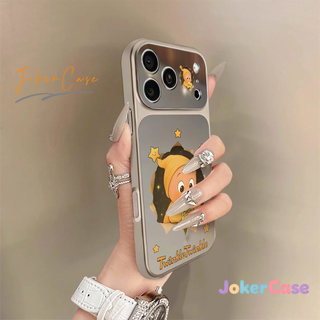 Ốp Lưng Cho IPhone 16 15 11 12 17 13 14 Pro Max 7 15 16 8 Plus XR XS MAX Vỏ gương trang điểm lấp lánh dễ thương