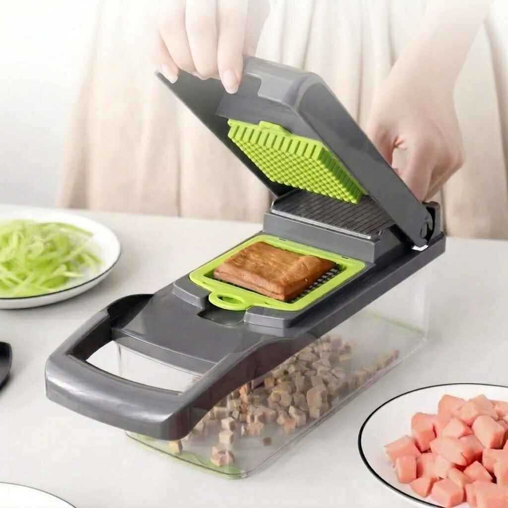 Bộ Dụng Cụ Cắt Thái Nạo Rau Củ Đa Năng 12 Món Kèm Hộp Đựng Tiện Lợi Dụng Cụ Nhà Bếp Cao Cấp