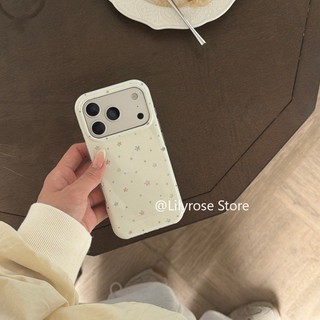 Thích hợp cho iPhone 17ProMax 17Pro 17 16ProMax 16Pro 16 15ProMax 15Pro 15 14ProMax 14 13ProMax 13 Apple iPhone Case ins Ngôi Sao Phổ Biến Gạo Trắng