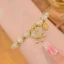 Vòng tay giả ngọc Hetian với ánh sáng sang trọng, phong cách retro - Quà tặng hoàn hảo cho ngày lễ tình nhân