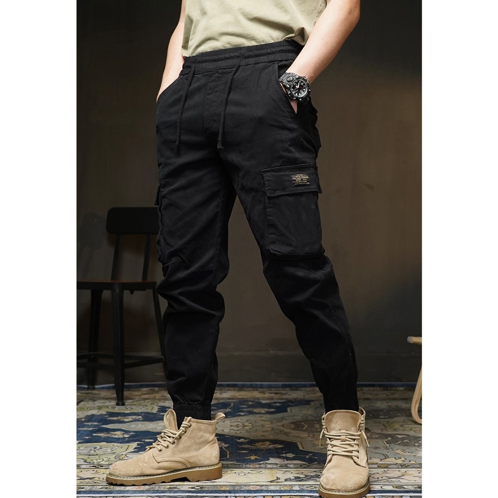 Quần Jogger Kaki - JG3 Quần Jogger Túi Hộp Cao Cấp Nam Cạp Chun Bo Gấu Vải Kaki Xịn Xmen Fashion 68