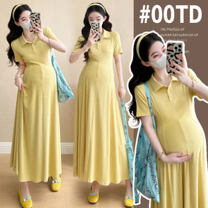 Trang phục bà bầu dệt kim mùa hè Slim-fit Slimmer Look Plus