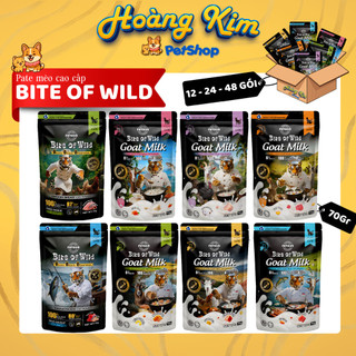 [ Combo Tiết KIệm ] Pate Sữa Dê Bite Of Wild 70g Cho Mèo - Bổ Sung Dinh Dưỡng - Mèo Từ 2 Tháng Tuổi