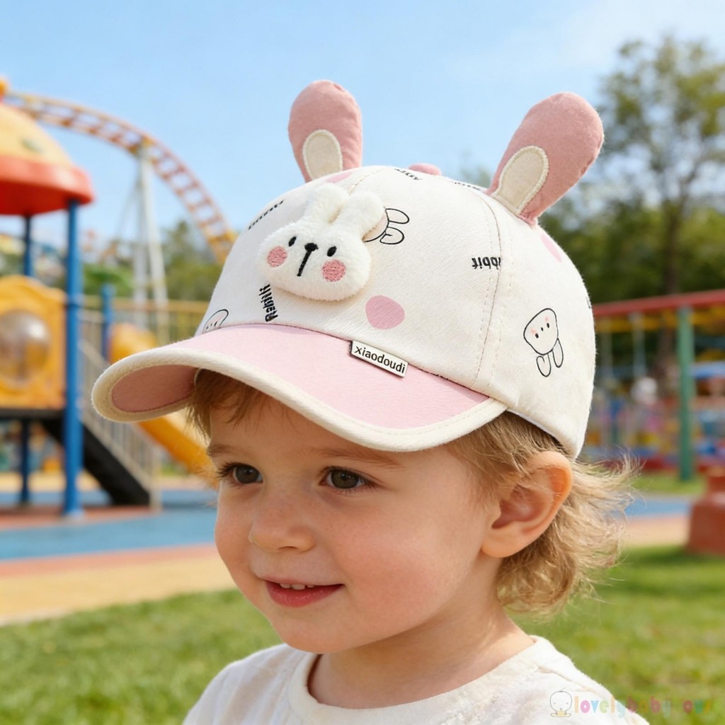 Mũ bóng chày trẻ em LBH-Toddler có trang trí động vật Mũ vành rộng dễ thương thời trang dành cho du lịch ngoài trời