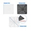 SUIT 12Cm PC Quạt Nướng Có Ốc Vít Lưới ABS Cho Vỏ Máy Tính Bảo Vệ Làm Mát Trong Suốt Đen Trắng Tùy Chọn