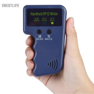 VBESTLIFE Angort Máy ghi chép cầm tay di động Máy sao chép cho thẻ ID RFID 125KHz với 5 thẻ