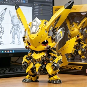 Pikachu Cos Bumblebee Mecha Nhân Vật Hành Động Pokemon GK Mô Hình Sưu Tập Đồ Chơi Quà Tặng Cho Người Hâm Mộ