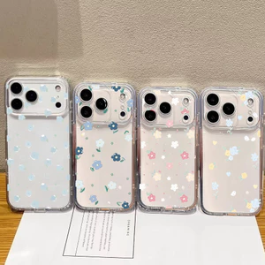 Ốp Điện Thoại Cho Samsung Galaxy S20 S21 FE Note 10 Lite Plus 20 Ultra A71 A72 A73 M23 A03 Vỏ Nghệ Thuật Nhỏ Mảnh Hoa Trong Suốt Họa Tiết Trong Suốt Bảo Vệ Camera