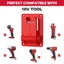 MOON Gói 5 Giá đỡ đế gắn tường cho công cụ 18V 4 lỗ Giải pháp tiết kiệm không gian