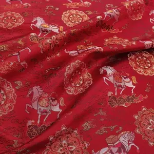 Năm Mới Của Ngựa Series Bài Hát Tấn Vải Năm Mới Quần Áo Vải Làm Hanfu Áo Vest Trung Quốc Năm Áo Vest Vải 4.16