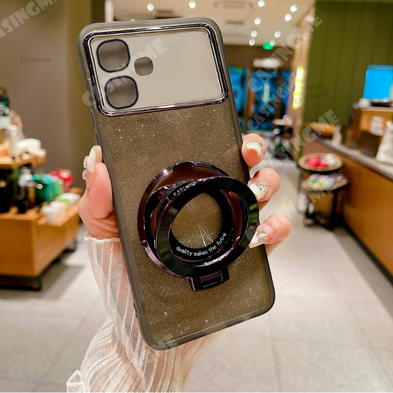 Infinix Smart 20 Bling Giá đỡ hút từ tính Vỏ mềm cho Infinix Smart 20 Smart20 InfinixSmart20 10 Plus 5G 4G Camera Shcokproof Vỏ điện thoại Bảo vệ ống kính Vỏ mềm