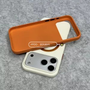 Thích hợp cho Ốp điện thoại Apple 17Promax Rock Sand Skin Feel 17Pro Từ tính 16Pro Vỏ chống sốc lỗ lớn