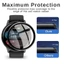 2-10 Chiếc Cong Kính Cường Lực Cho TicWatch Pro 3 2021 2020 E3 C2 Đen Edge Bảo Vệ Màn Hình Cho TicWatch GTX GTW GTK GTH Pro 2 GTA Chống Vân Tay Phim Kính HD