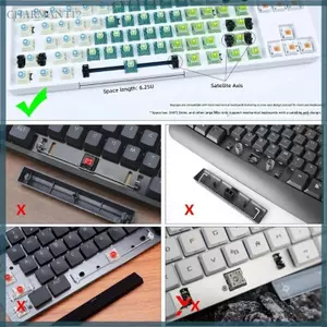 Char Full Size 101Key Double Shot Injection Bộ Keycap in bên trong mờ