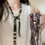 Dây xích choker hạt gỗ Nelace phong cách boho, phụ kiện thời trang nữ mới