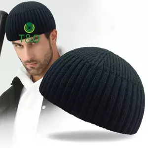 Mũ Beanie Dệt Kim Màu Trơn Phong Cách Vòm Cổ Điển, Ấm Áp Thích Hợp Cho Hoạt Động Ngoài Trời