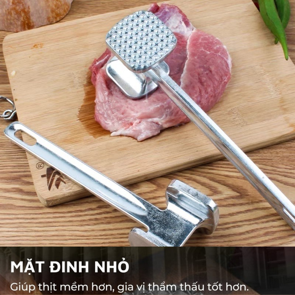 Búa Đập Đá, Dầm Thịt 20cm – Chắc Tay, Đa Năng, Không Thể Thiếu Trong Bếp