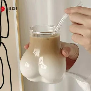 Kính bắn mông toàn thân dễ thương Cốc sữa cà phê Nước ép bia Trà rượu Cốc uống nước Tiệc cao cấp Cốc tình dục ngộ nghĩnh Quà tặng VN