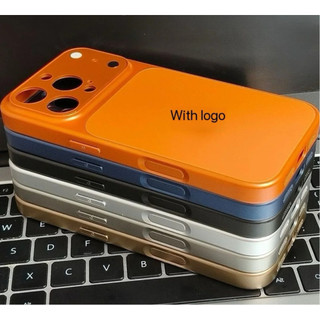 Ốp Điện Thoại PC Mờ Mờ Sang Trọng Cho iPhone 16 15 17 Pro Max 13 14 15 Plus Chống Sốc TPU Màu Cơ Bản Mềm Mại Bảo Vệ