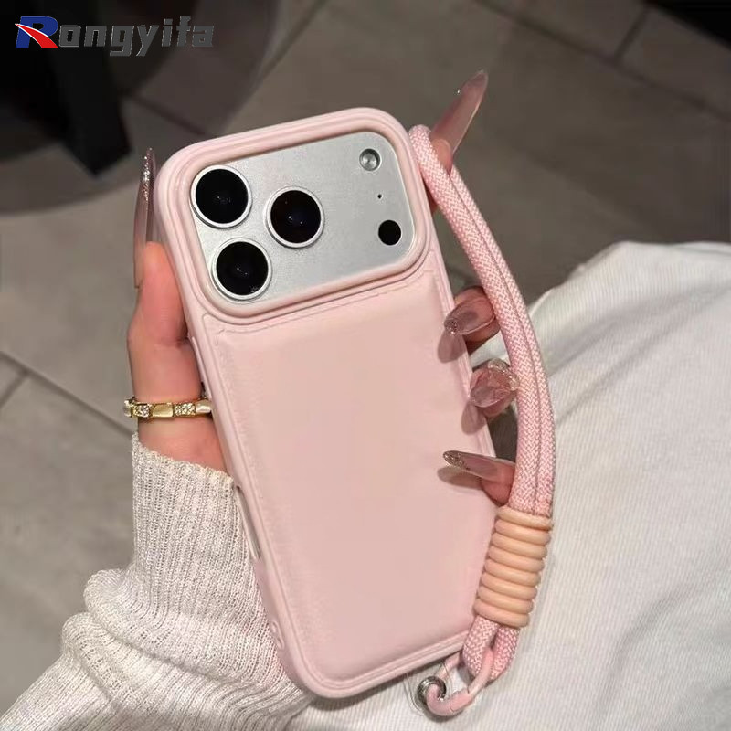Ốp Điện Thoại Da PU Ốp Lưng Cho Honor 300 200 100 Pro 90 Lite 80 70 Magic 8 7 Pro 6 Lite Vỏ Màu Kẹo Dễ Thương Đơn Giản Lớn Lên Mặt Sau Mềm Có Dây Tay