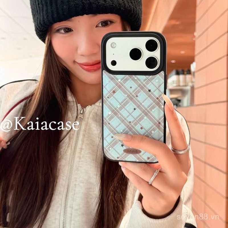 Ốp Điện Thoại Thích Hợp Cho iPhone 7 8 X XS XR XSMAX 11 12 13 14 15 16 17 Pro max Plus Air Diamond Star Leather Grain Vỏ Bảo Vệ Chống Sốc Bao Gồm Tất Cả 5QE8