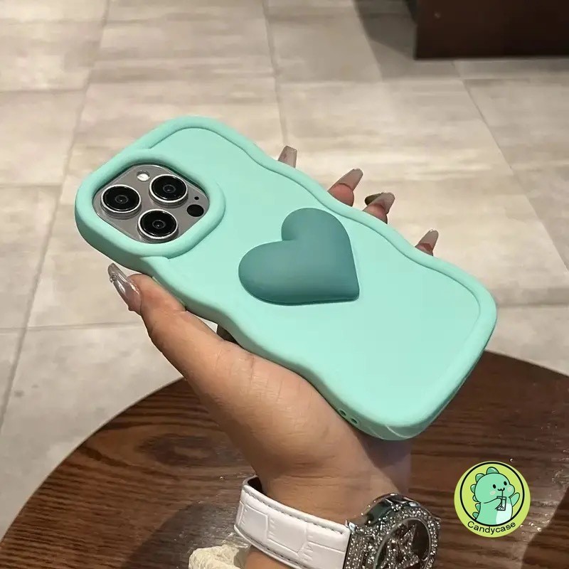 Ốp Điện Thoại 3D Love Wave Cho Samsung Galaxy A54 A53 A25 A52 A52s A51 M40s A50s A30S A35 A36 A56 A34 A33 A32 A31 5G 4G Vỏ Mềm Mờ Chống Sốc Hoạt Hình Dễ Thương