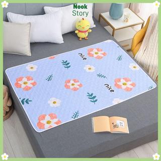 [COD] Miếng đệm ngủ cho bé NOOKSTORY, Tấm lót không kiểm soát ướt giường chống rò rỉ chống thấm nước ba lần, Thoải mái 100 * 150cm Tấm lót có thể giặt mềm mại thân thiện với da Người lớn