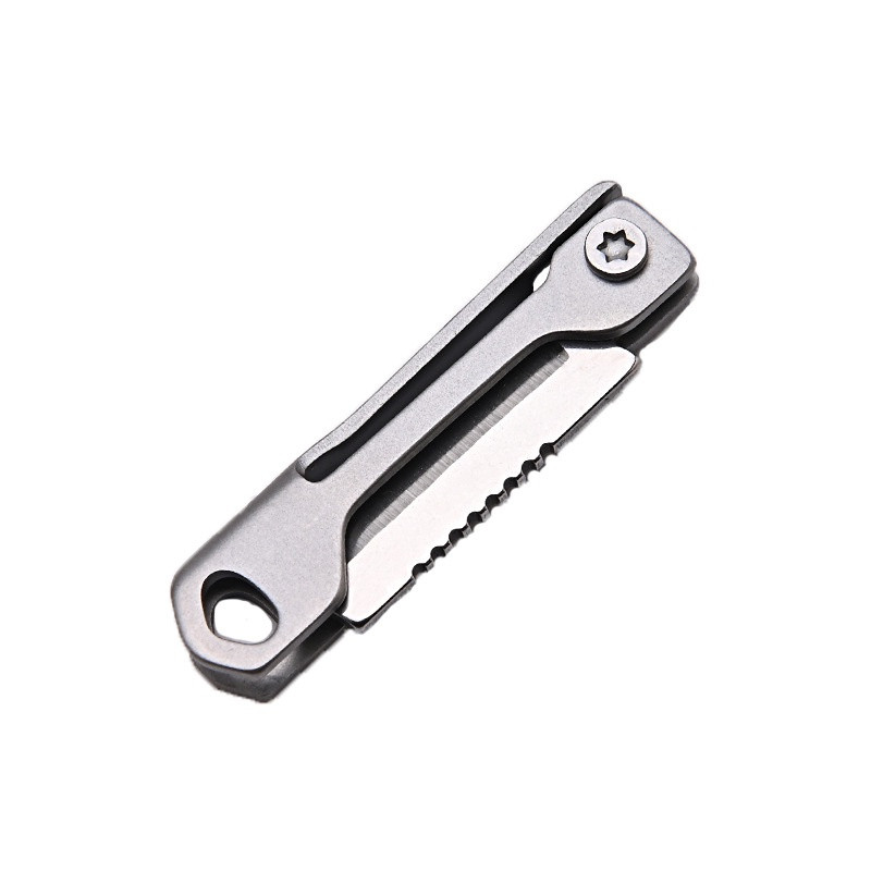 Dao mở thùng mini móc khóa, phụ kiện EDC thực dụng，Dao Rọc Giấy，Mini / Gấp Gọn，Bằng Thép Không Gỉ，Tiện Dụng
