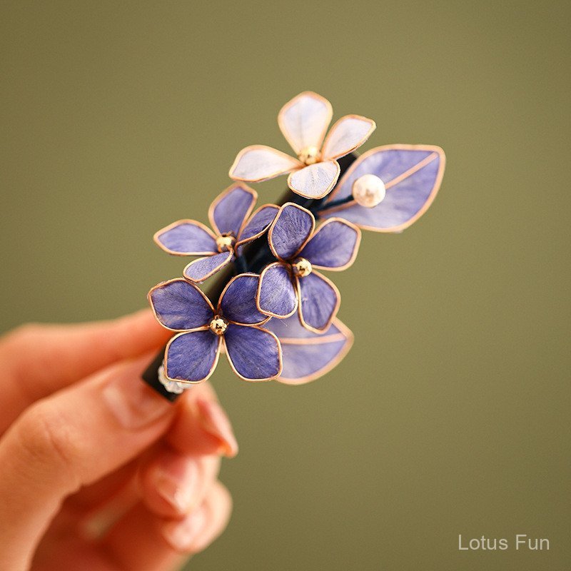 MỚI! [Vanyin] Kẹp Tóc Phong Cách Trung Hoa Handmade Với Họa Tiết Hoa Và Tua Rua