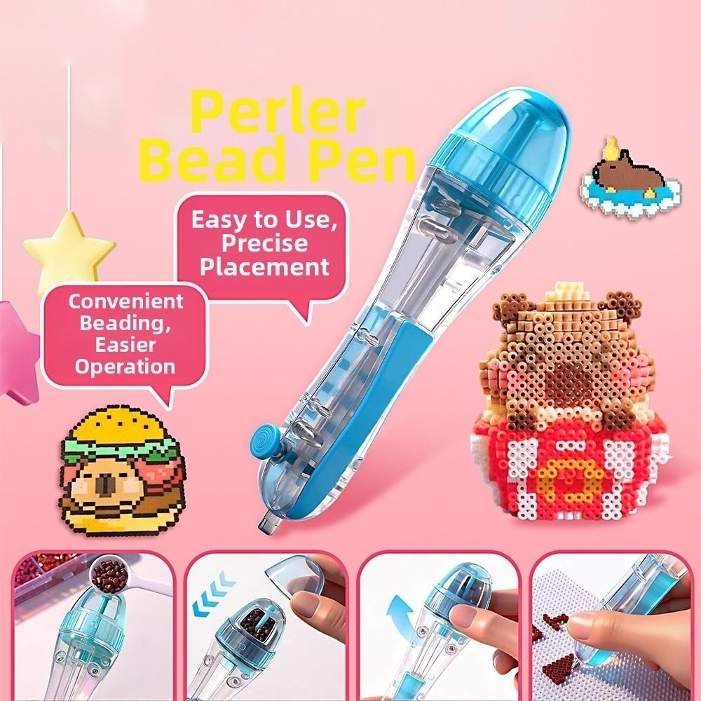 Bút định vị vị trí hạt YOLOGO, bấm tự động Perler Hama, máy làm thủ công sáng tạo tiết kiệm thời gian, dụng cụ DIY dự án, quà tặng trẻ em