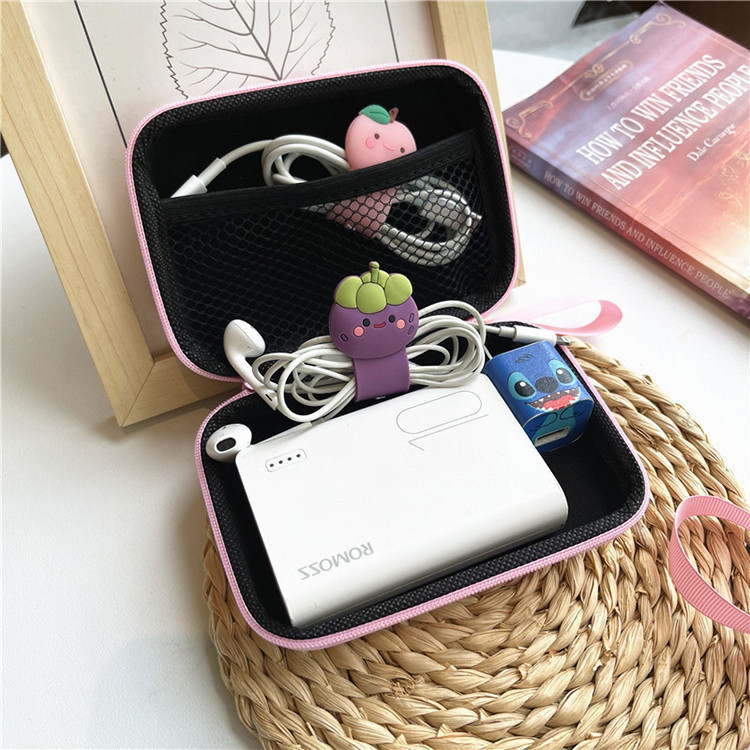 Dễ Thương Snoopy Điện Tử Kỹ Thuật Số USB Ốp Lưng Di Động Cáp Du Lịch Túi Bảo Quản Phụ Kiện Túi Bảo Quản Cho Dây Sạc Điện Ổ Cứng