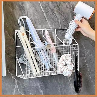 [savemoneyeveryday] Giá đỡ máy sấy tóc treo tường Giá đỡ sắt uốn Dụng cụ tạo kiểu tóc có móc kệ Giá đựng đồ đa chức năng [vn]