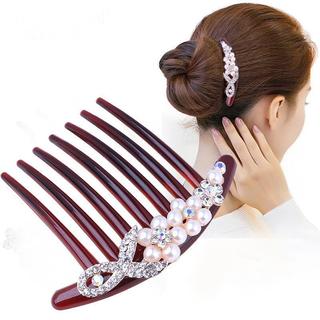 Phụ kiện tóc phiên bản Hàn Quốc - Lược cắt tóc và kẹp tóc ngọc trai