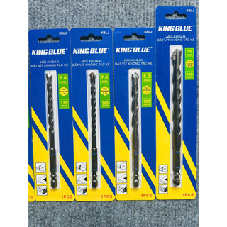 Mũi khoan không tắc kê KINGBLUE KBLJ 3-10mm Mũi khoan đa năng khoan tường gạch men bắt vít không dùng tắc kê - lục giác
