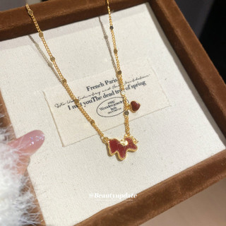 Vòng cổ kim loại mặt ngựa đỏ, phong cách Trung Quốc, phù hợp làm quà tặng sang trọng cho người phụ nữ