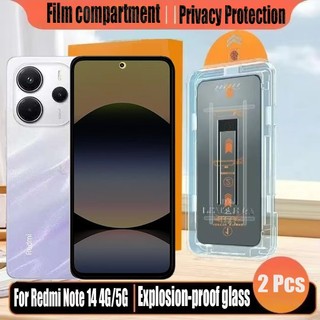 1- 2 Chiếc Đơn Giản Dán Kính Cường Lực Chống Gián Điệp Bảo Vệ Màn Hình Riêng Tư Cho Redmi Note 14 4G 15 Pro 13 5G Bảo Vệ Flim