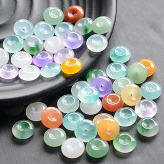 ((5 Miếng) Lụa Ngọt Tự Nhiên Vàng - Hạt Phù Hợp Vòng Tay Trái Tim Handmade - Phụ Kiện Trang Sức