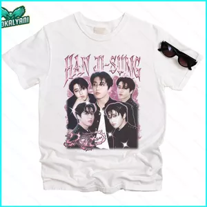 GN Stray Kids HAN JI-SUNG áo thun kpop tay ngắn 110cm-6XL NG