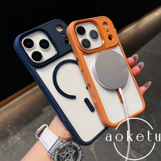 Ống kính kim loại tiên tiến iP17 Promax Tất cả các gói Chống rơi iPhone17 Pro Thích hợp cho Vỏ điện thoại Apple 17 Từ tính 17Air Trong suốt Tất cả các gói Vỏ cứng