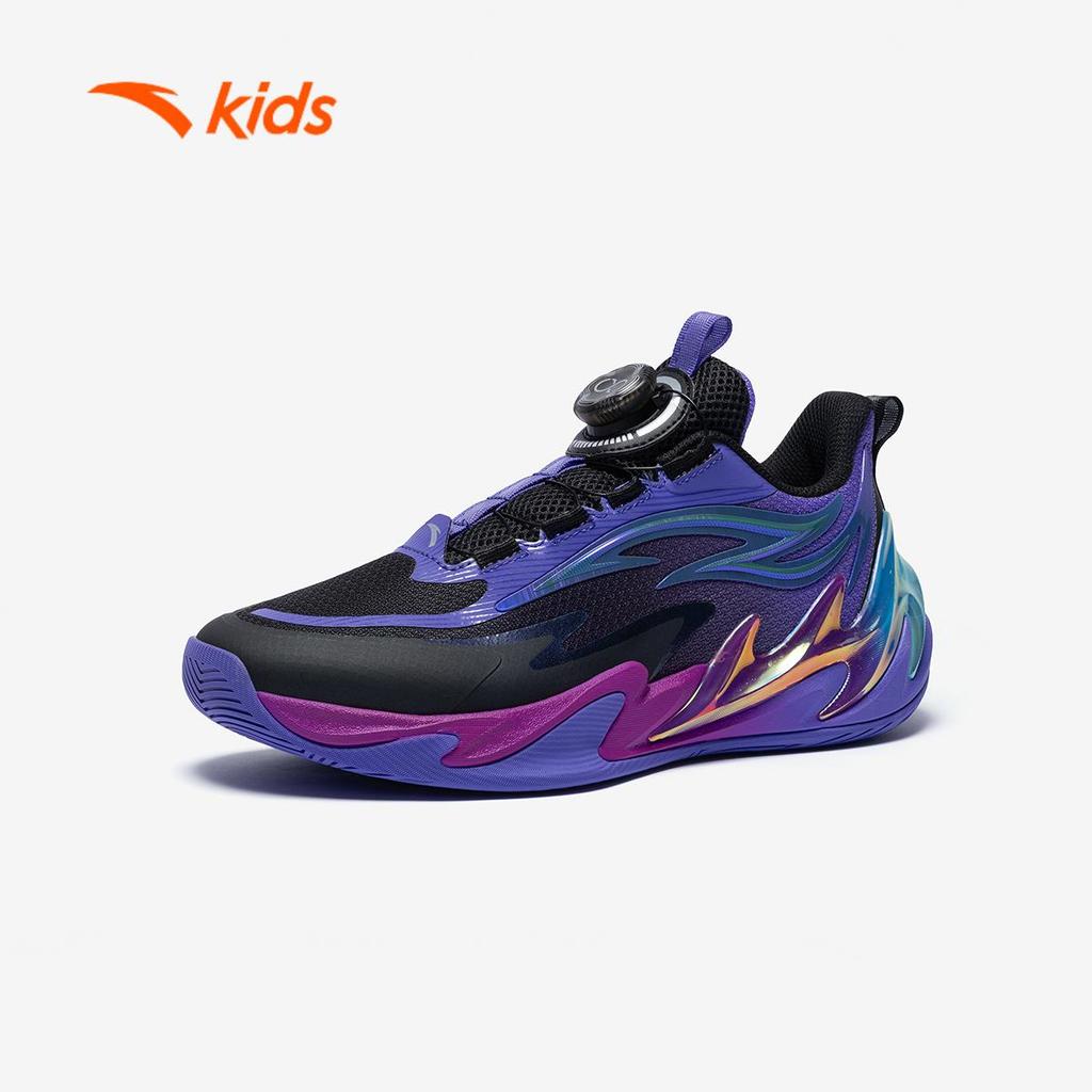 ANTA Kids Spark 2.0 Giày Bóng Rổ Bé Trai Chống Trượt, Giảm Chấn, Bám Sàn, Bền Chắc, Khóa Xoay Tiện Lợi 3126A1114