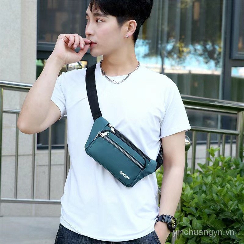 Túi đeo eo nhiều lớp bền bỉ đựng điện thoại, dùng cho công trường, thể thao, ngực thời trang