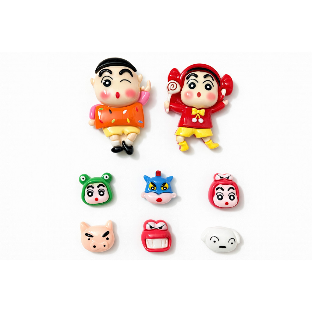 Set charm Shin cậu bé bút chì - Shin đổi mặt siêu cưng- Set charm gắn dép hottrend