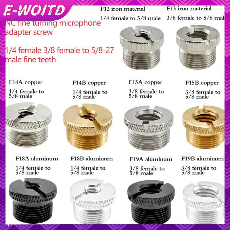 E-WOITD 1 / 4 3 / 8 Inch Đến 5 / 8 Micro Đứng Chuyển Đổi Vít Phụ Kiện Cho Chân Máy Micro Chân Đế Adapter Mic Sợi Bộ Chuyển Đổi E-WOITD