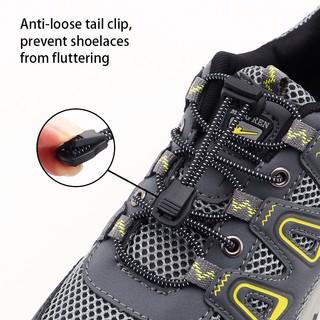 1 Cặp Dây Giày Co Giãn Trắng Không Dây Buộc Có Khóa Phát Hành Nhanh Lười Thắt Lưng Sneaker Ren Dành Cho Người Lớn Trẻ Em Phụ Kiện Giày