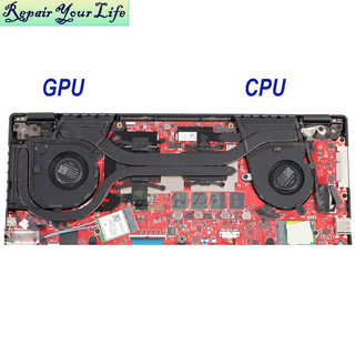 HL Notebook CPU GPU Quạt Làm Mát Cho ASUS ROG Flow X13 GV301RA GV301RE GV301RC Ultrabook Chơi Game 2 Trong 1 13NR0A20T02011 13NR0A20T03011
