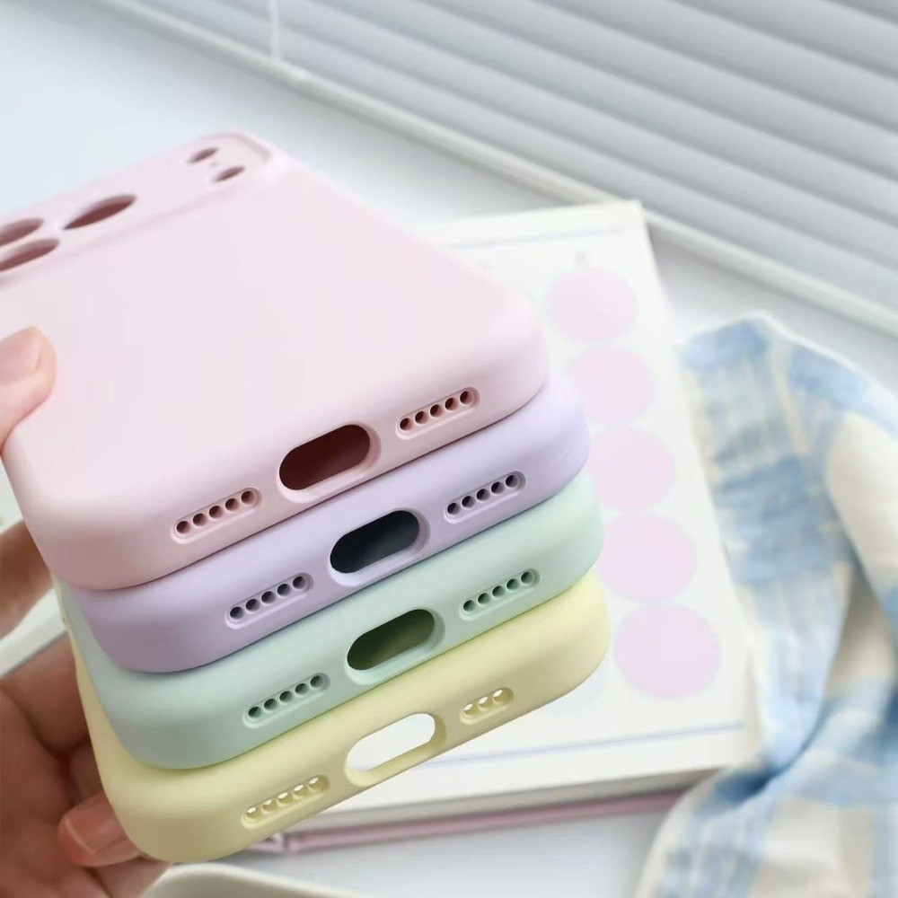 Ốp Điện Thoại Silicon Dopamine Cho IPhone 17 Pro Max 17Air 16 15 14 13 12 11 Vỏ Mềm Chống Sốc I8FA